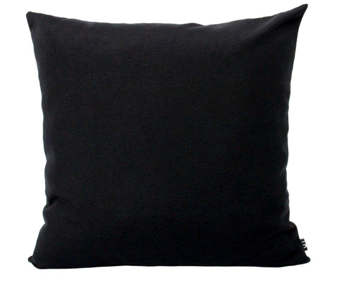 Solid Black Pillow Cover