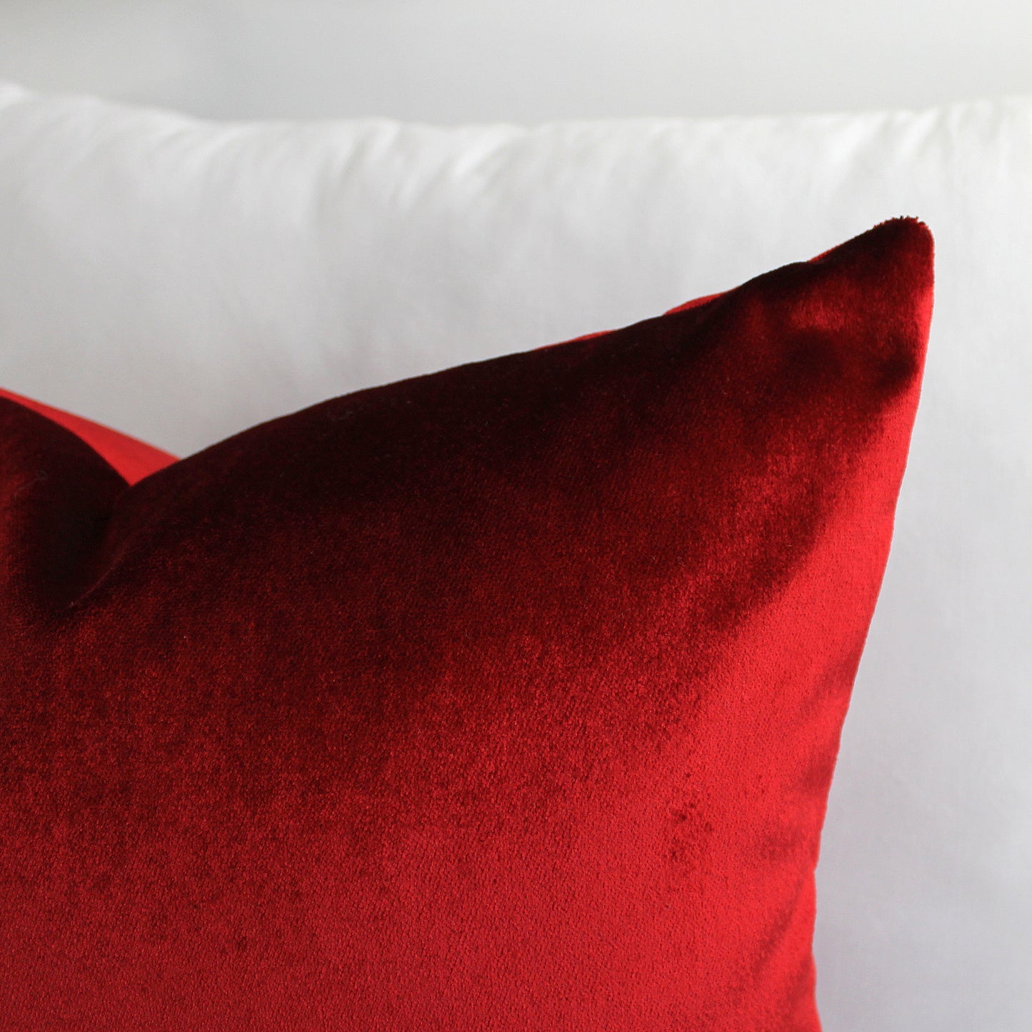 Maroon Red Premium Velvet Throw Pillow Cover