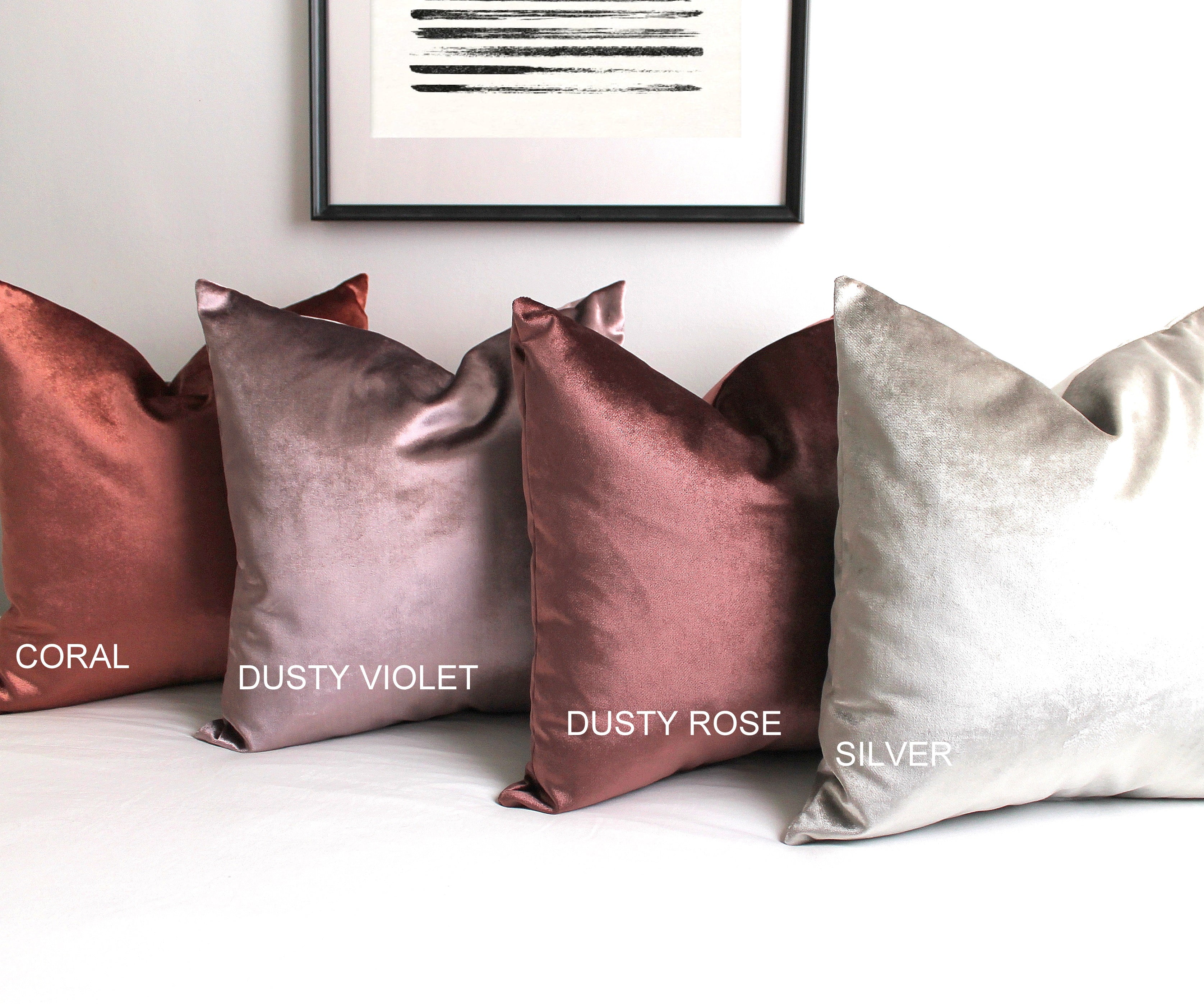 Dusty Rose Premium Velvet Throw Pillow Cover SNdsigns