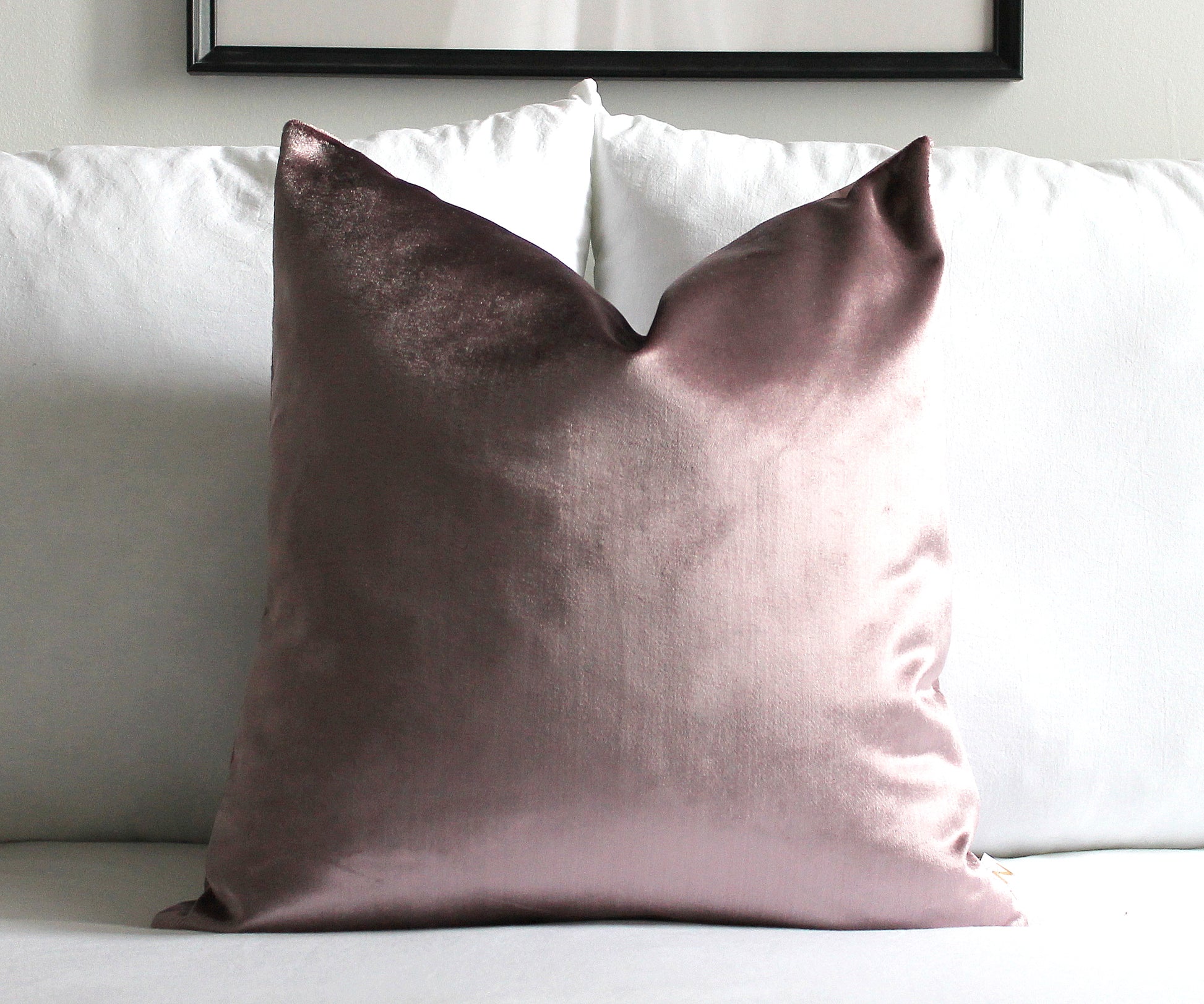 Dusty Violet Premium Velvet Throw Pillow Cover, amethyst decor, mysterious living room