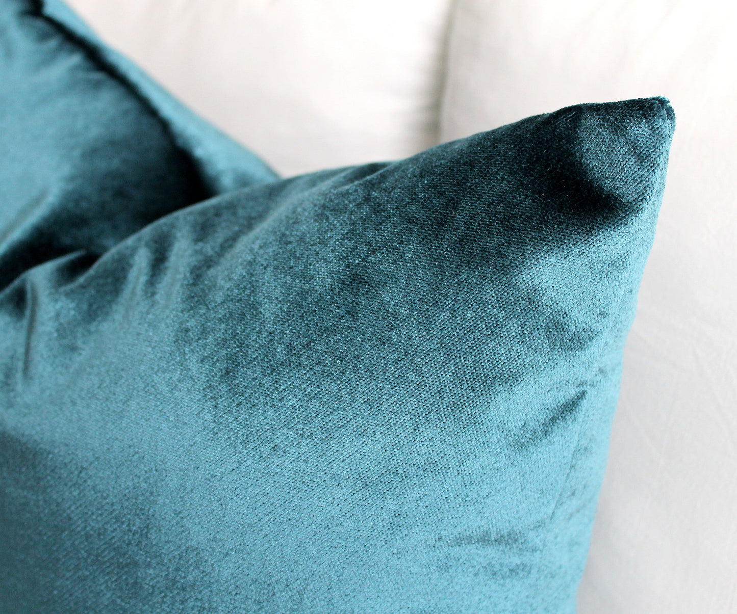 Petrol Blue Premium Velvet Throw Pillow Cover, house decor