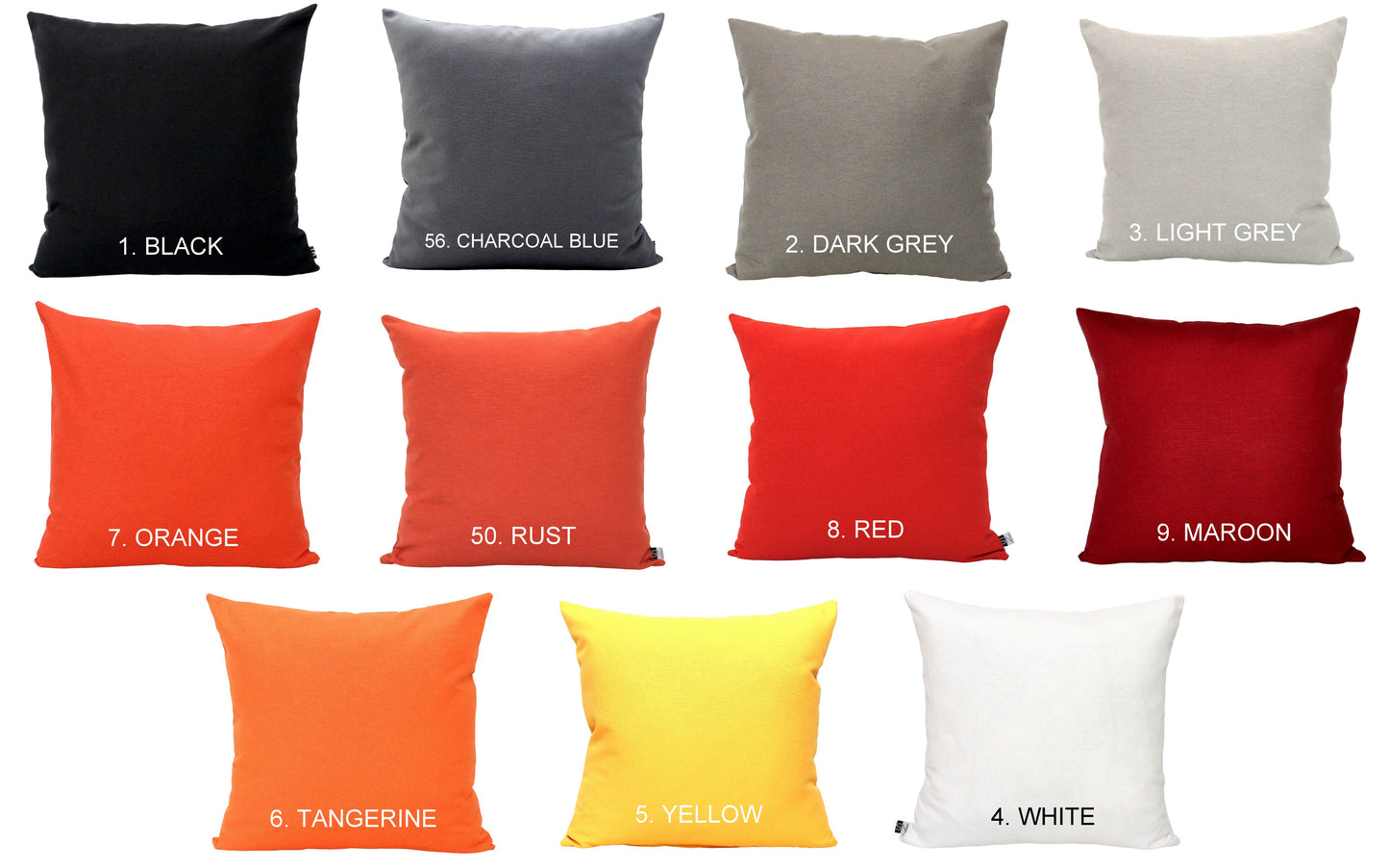 Tangerine Orange Pillow Cover