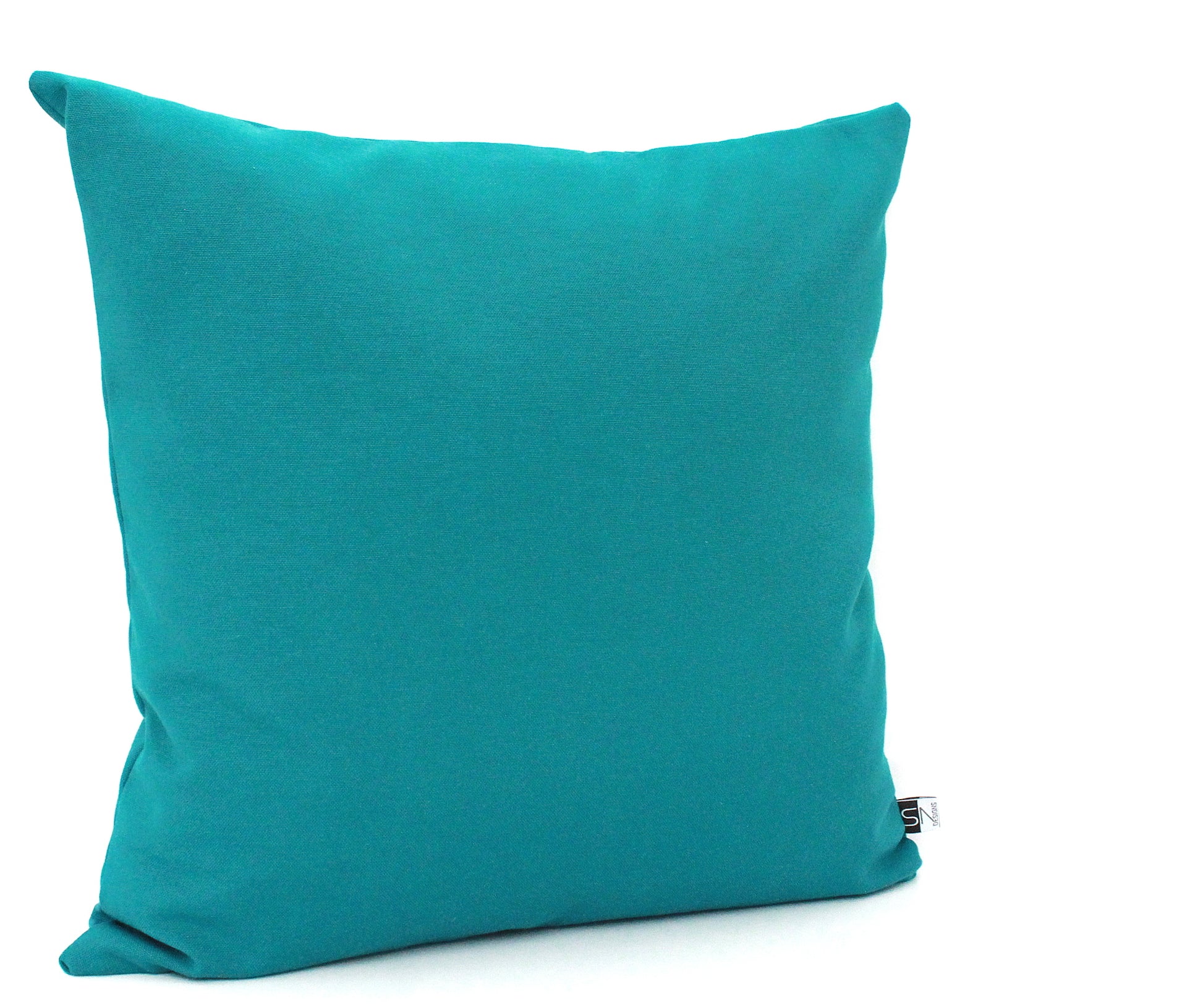 These simple modern dark teal cotton pillow covers are a great interchangeable home decor must!!