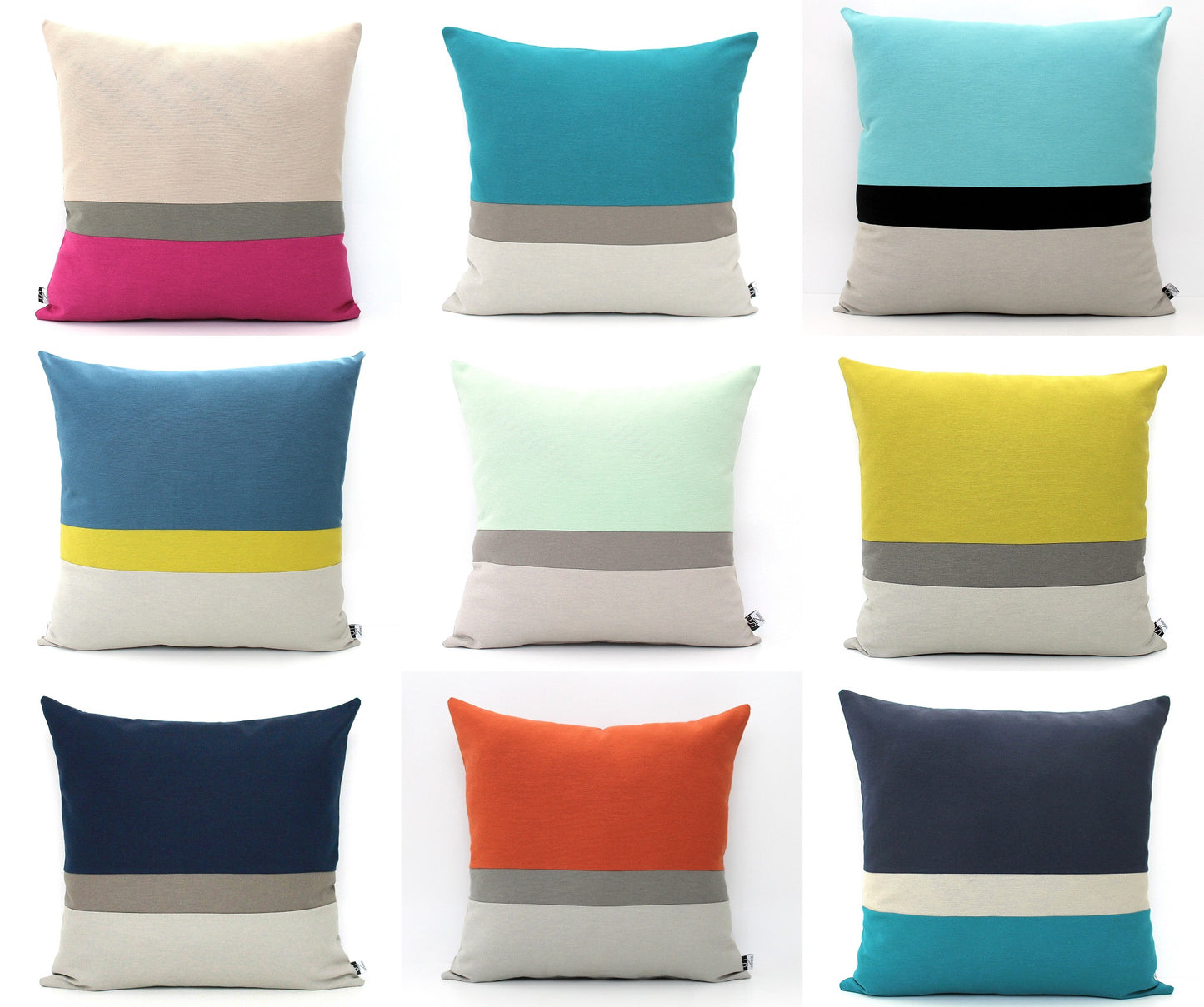 Design your own Custom Color Block Pillow Cover