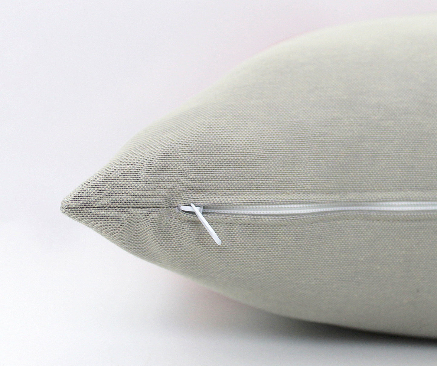 Olive Green and Grey Colorblock Pillow Cover