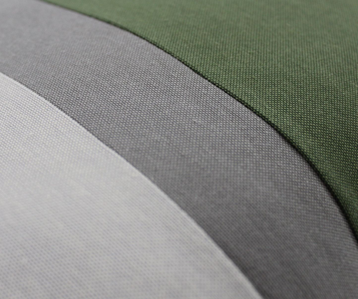 Olive Green and Grey Colorblock Lumbar Pillow Cover