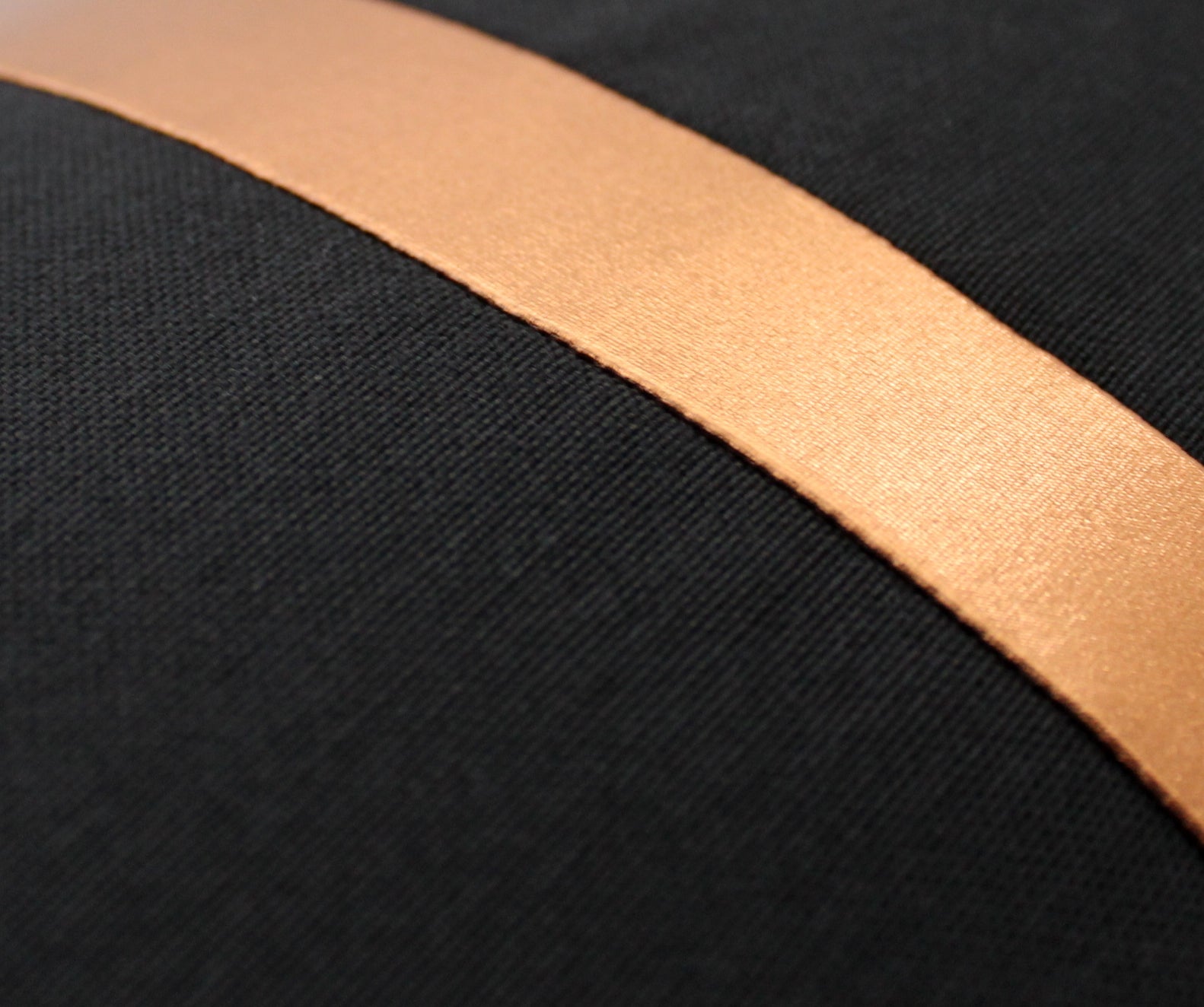 Copper and Black colorblock pillow cover