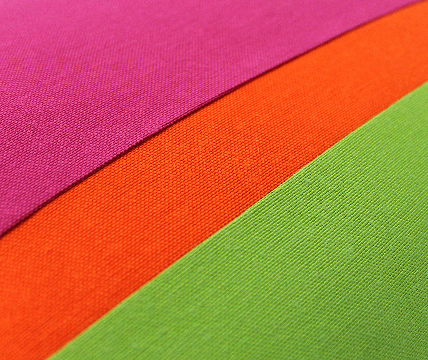 Hot Pink, Orange and Bright Green Colorblock Pillow Cover