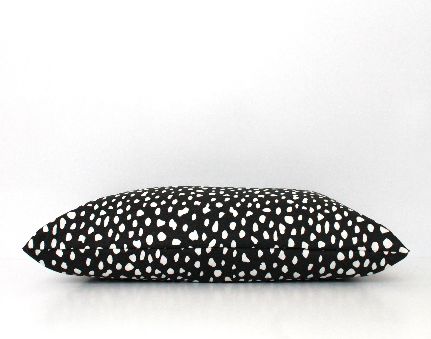 Black and White Spots Lumbar Pillow Cover