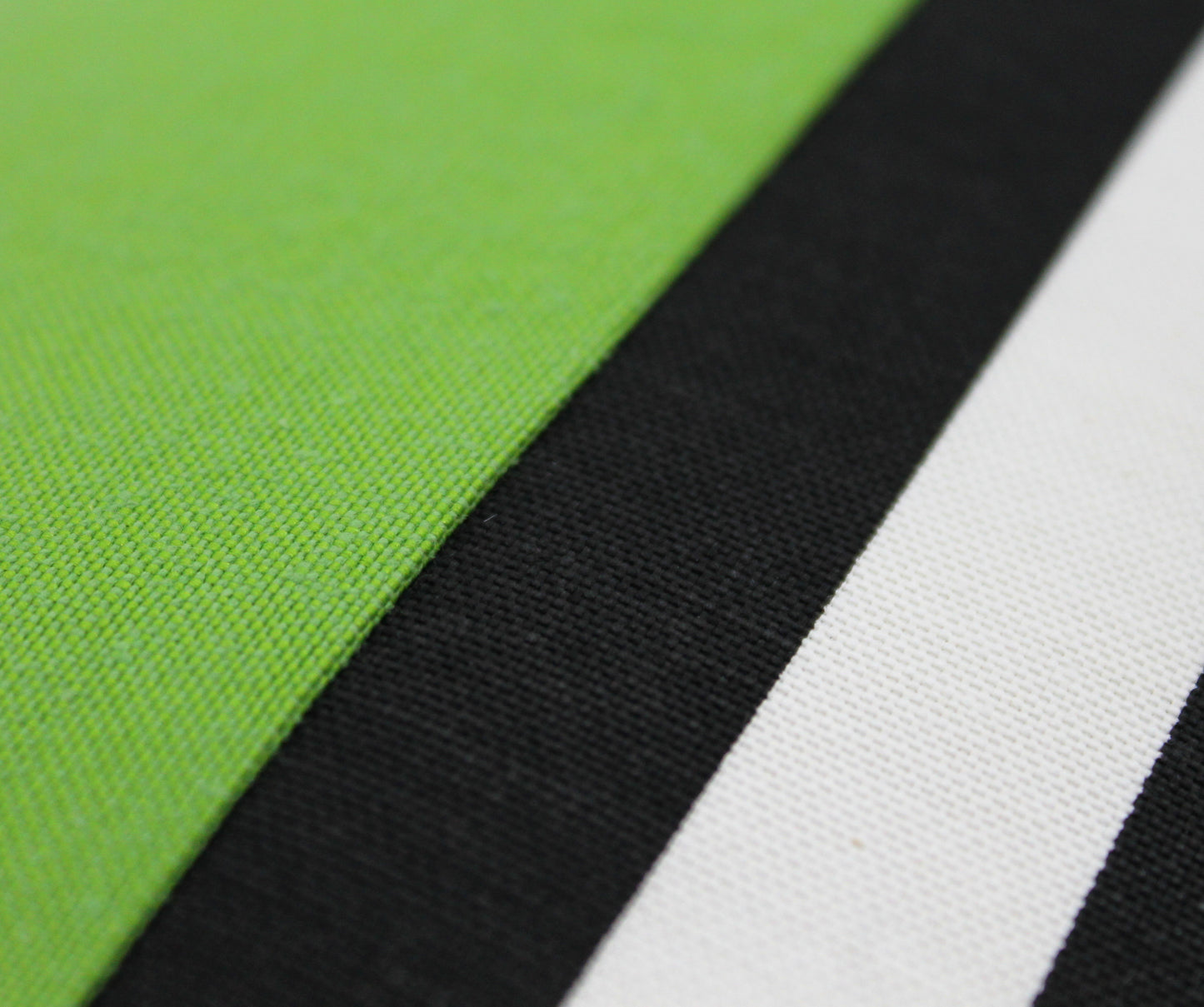 Bright Green, Black and White Colorblock Pillow Cover