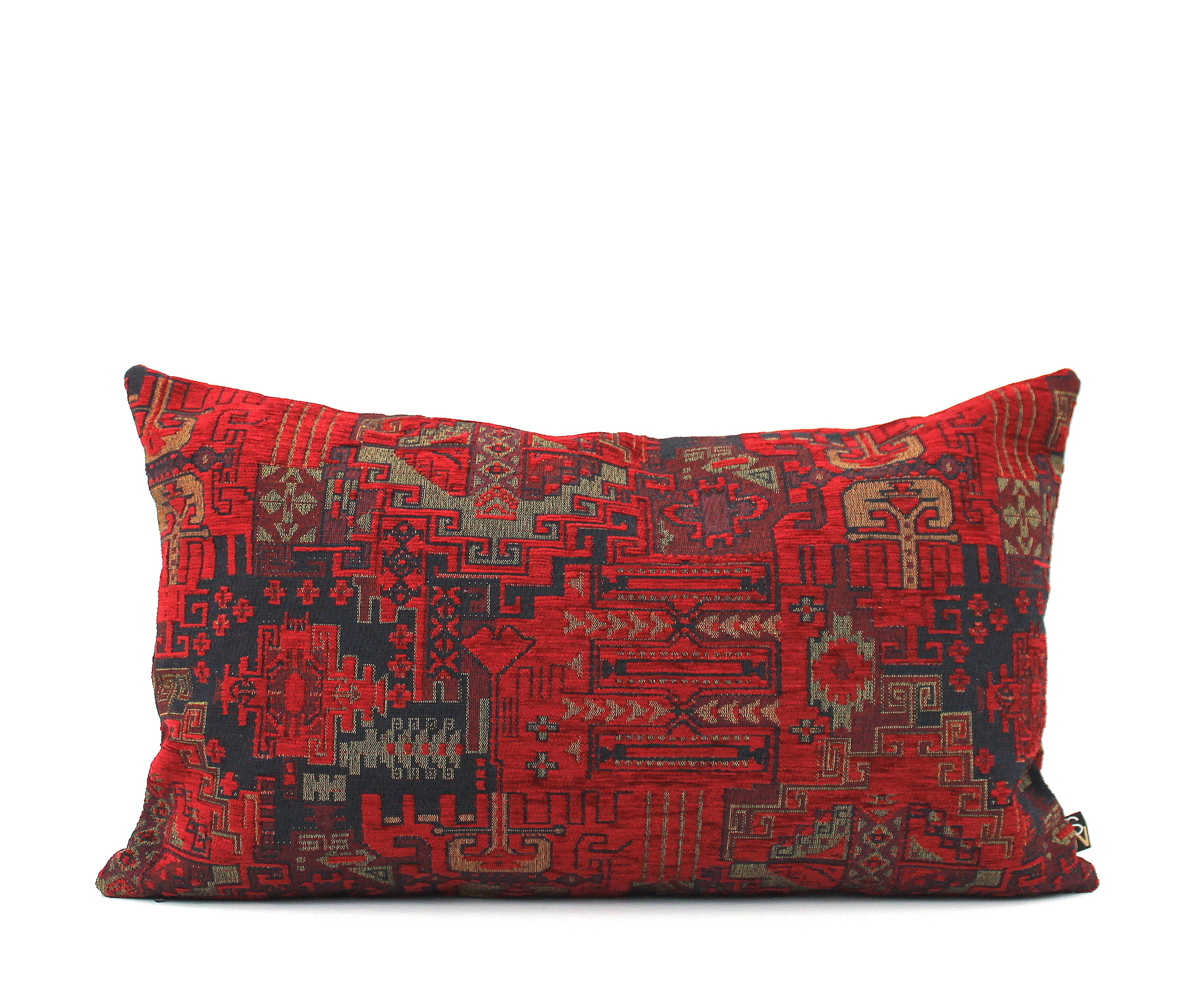 Burnt red throw store pillows