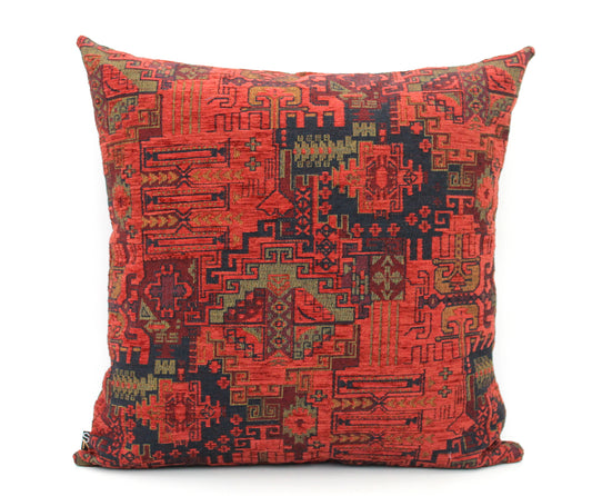 Burnt Orange Turkish Kilim Pillow Cover