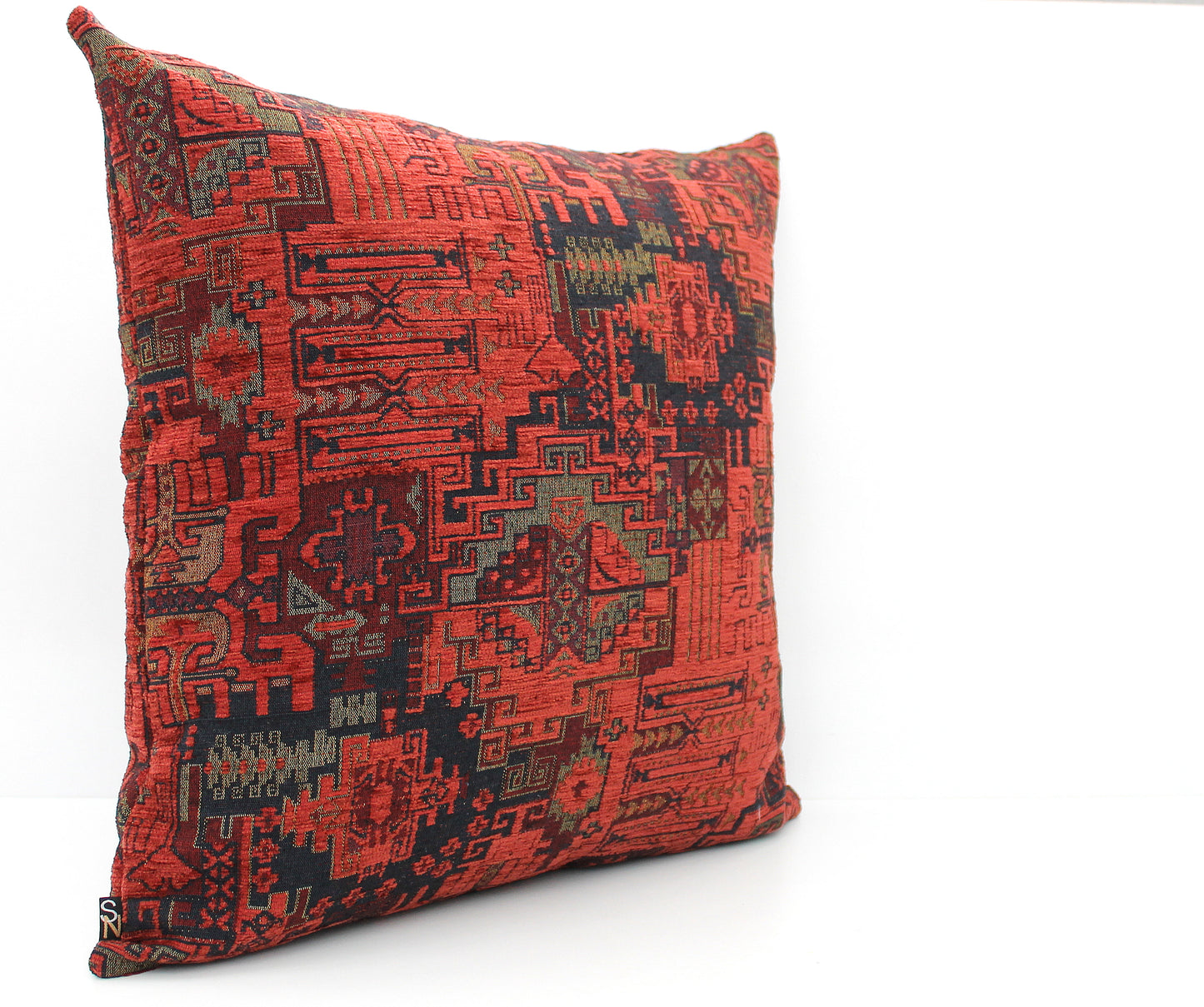 Burnt Orange Turkish Kilim Pillow Cover