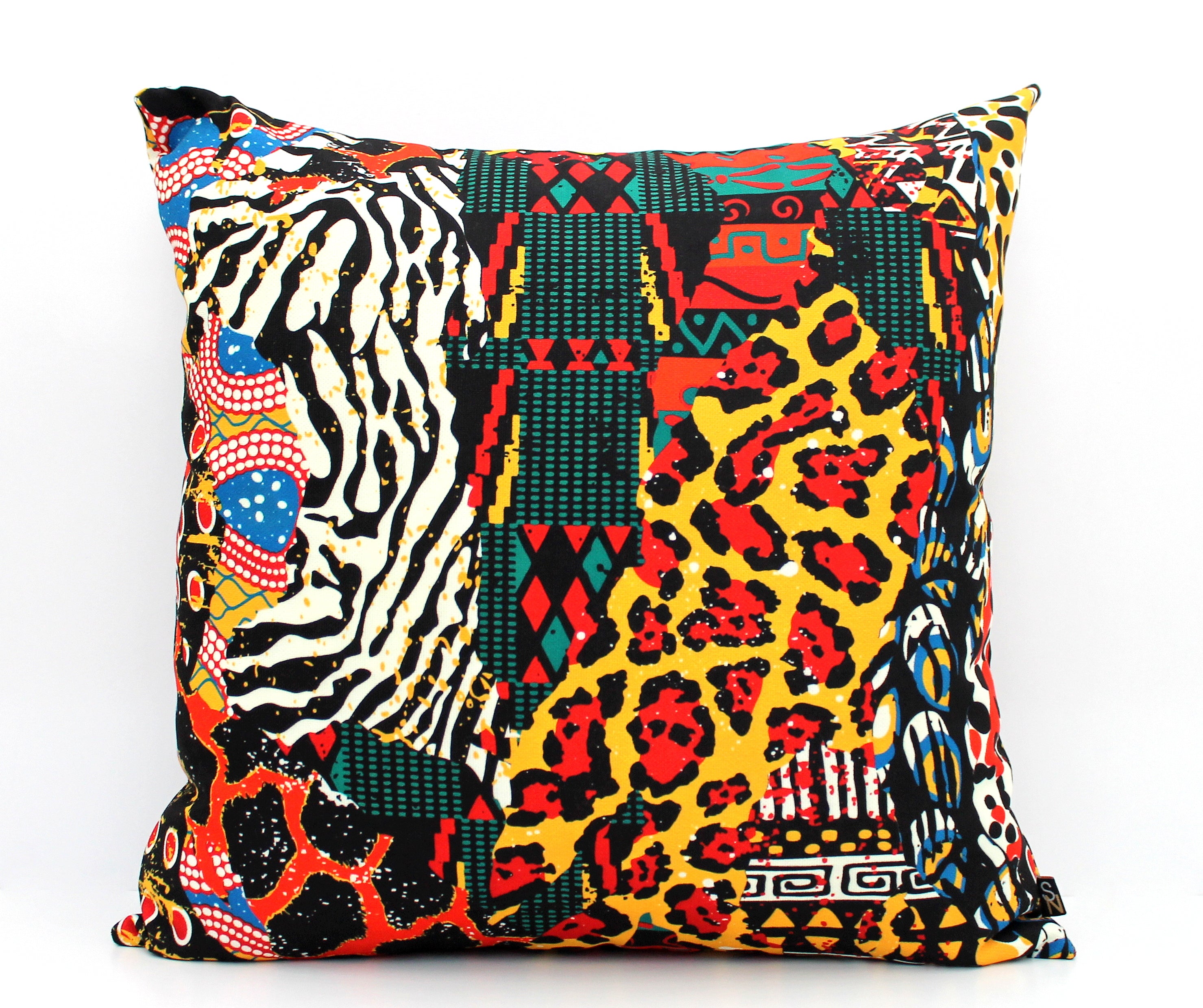 African print outlet throw pillow cover