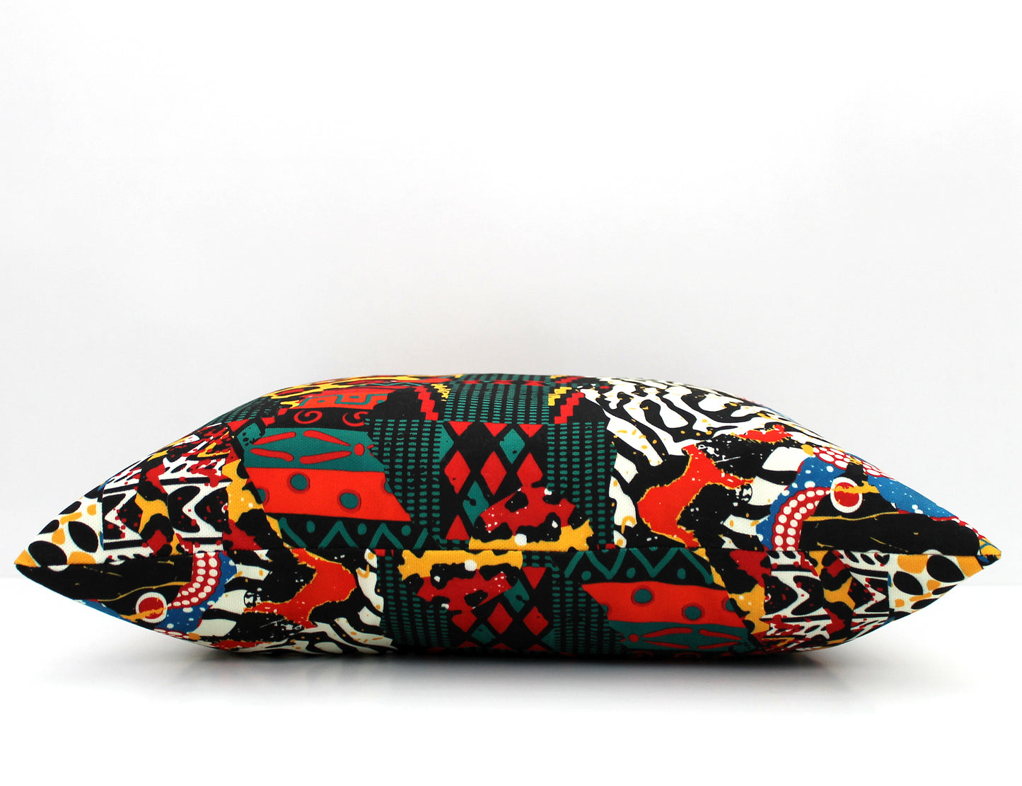 African Print Throw Pillow Cover