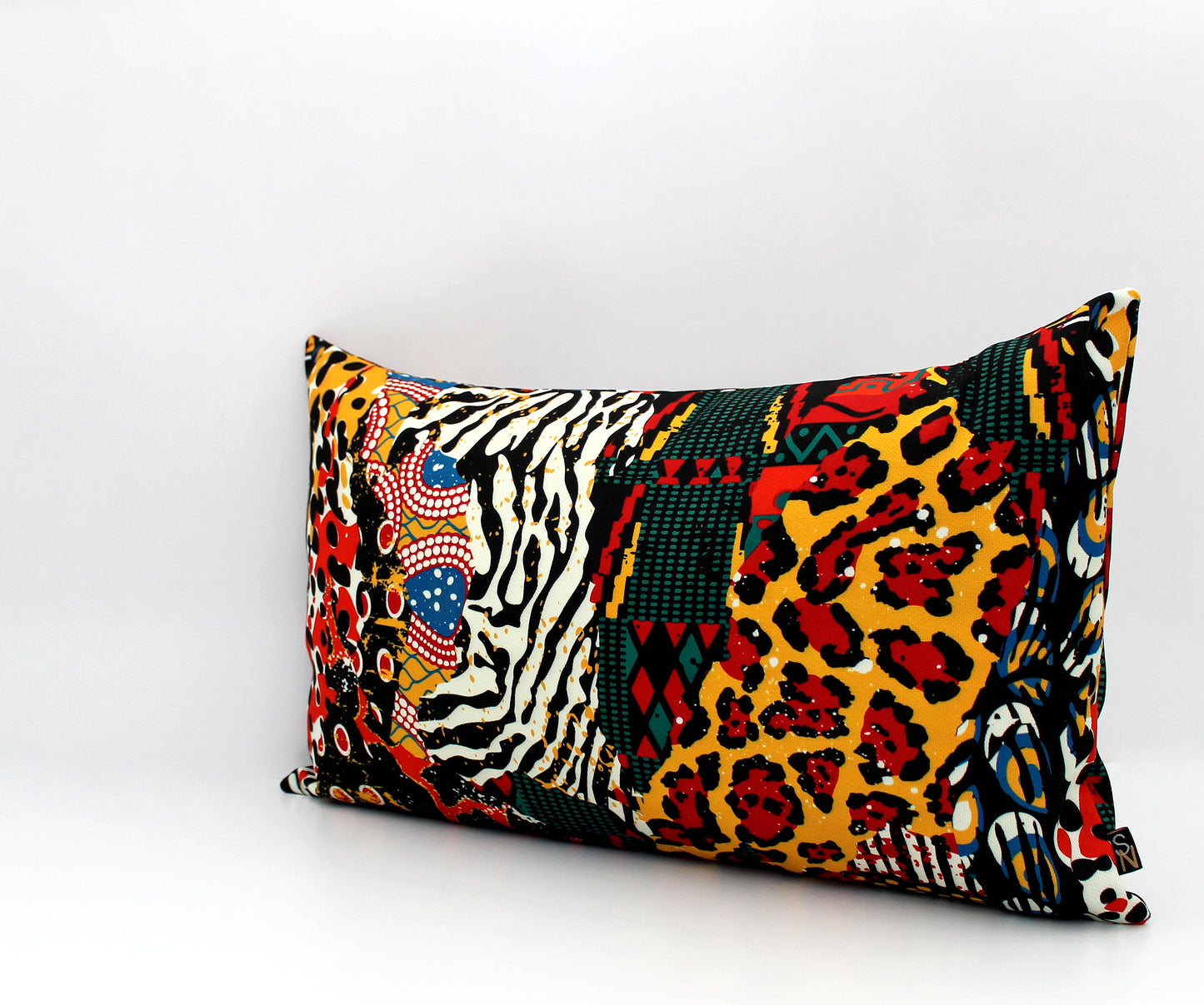 African Print Throw Pillow Cover