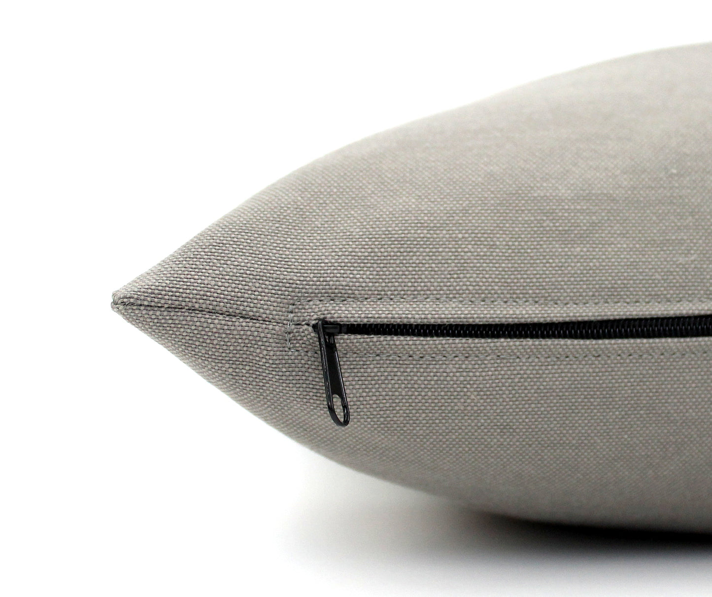 Grey and Brown Faux Leather Colorblock Pillow Cover - All Sizes