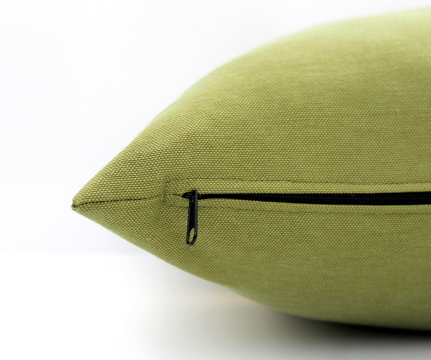 Leaf Green and Gold Colorblock Pillow Cover - Custom Metallic Stripe Color