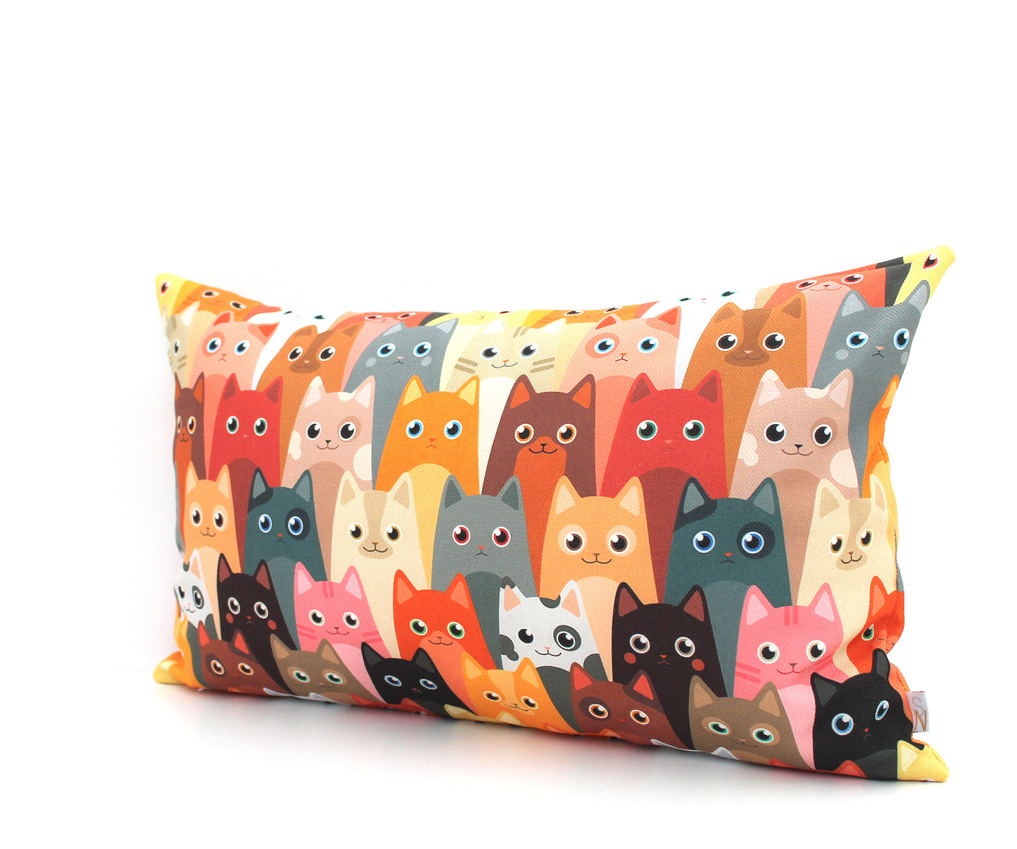 Cat Lovers Pillow Lumbar Cover