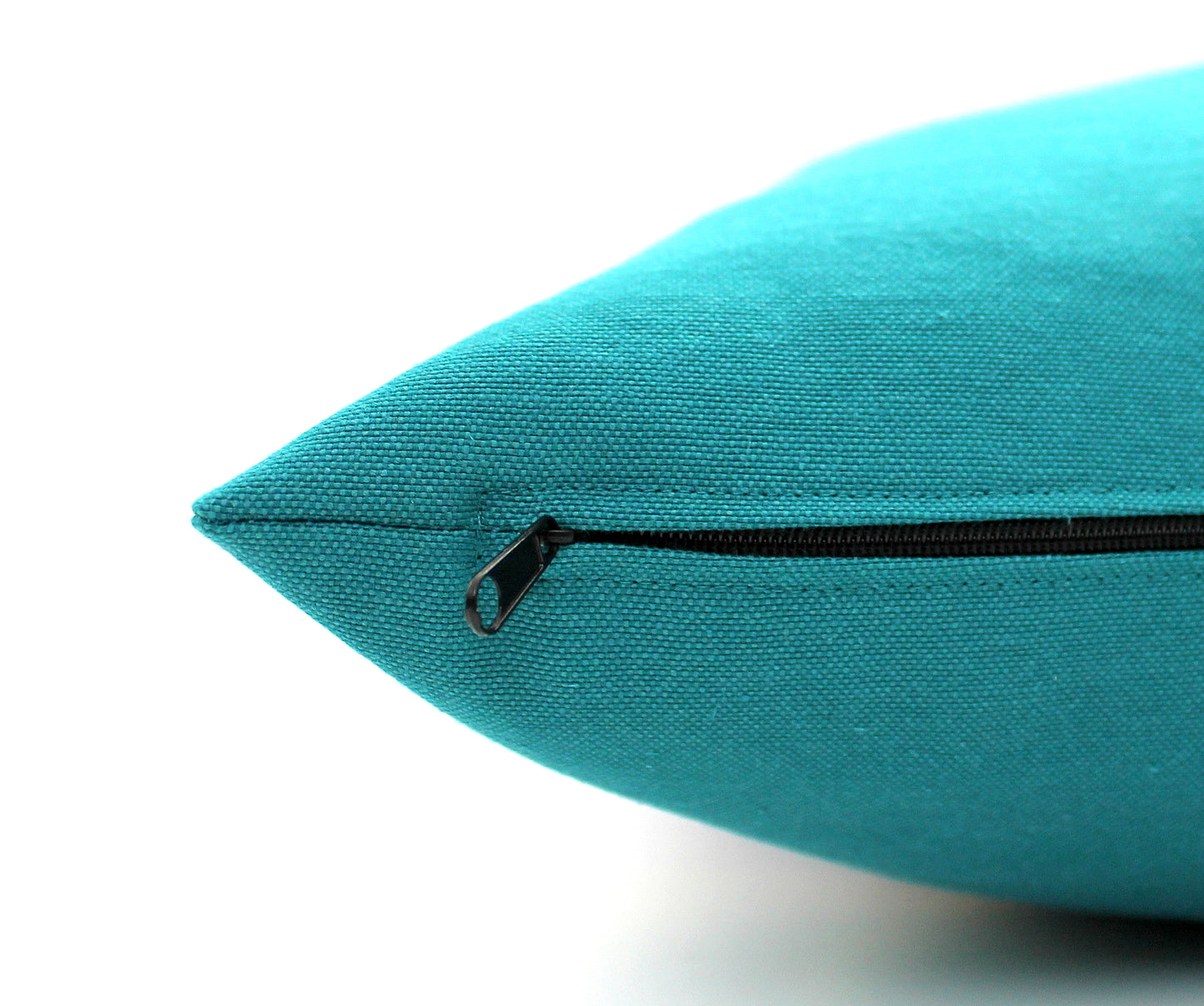 Dark Cobalt Blue, Light Grey and Dark Teal Color Block Pillow Cover