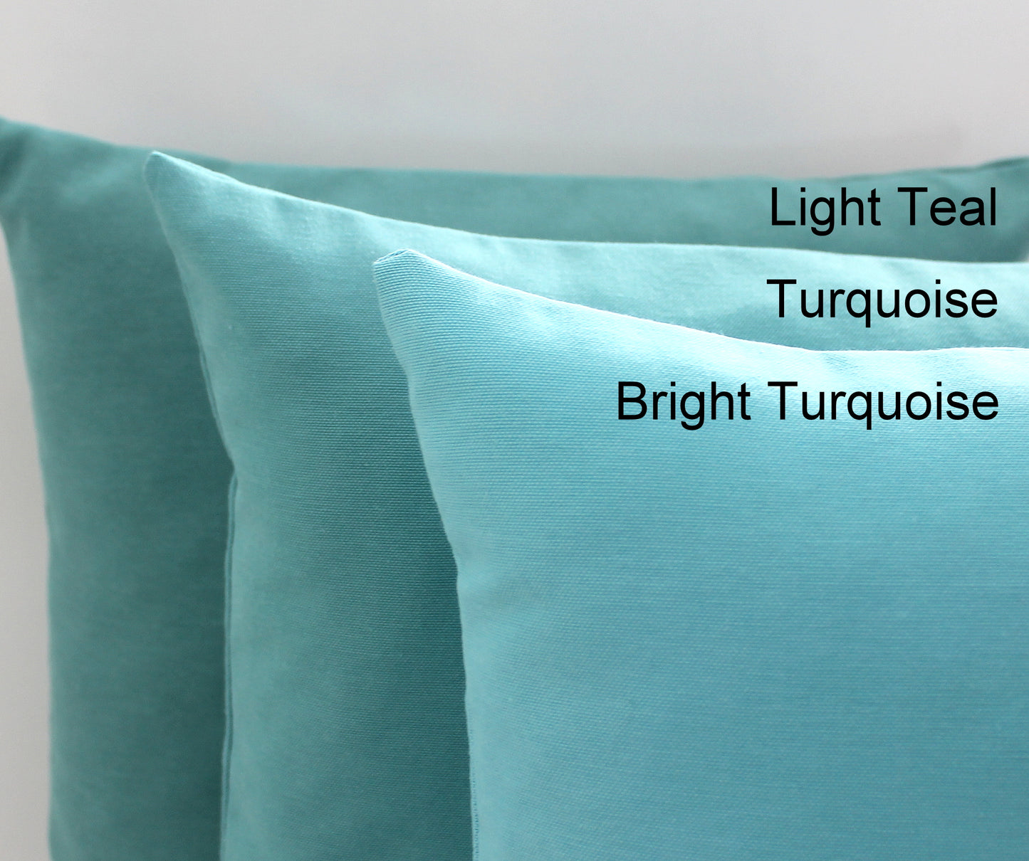 Bright Turquoise Pillow Cover