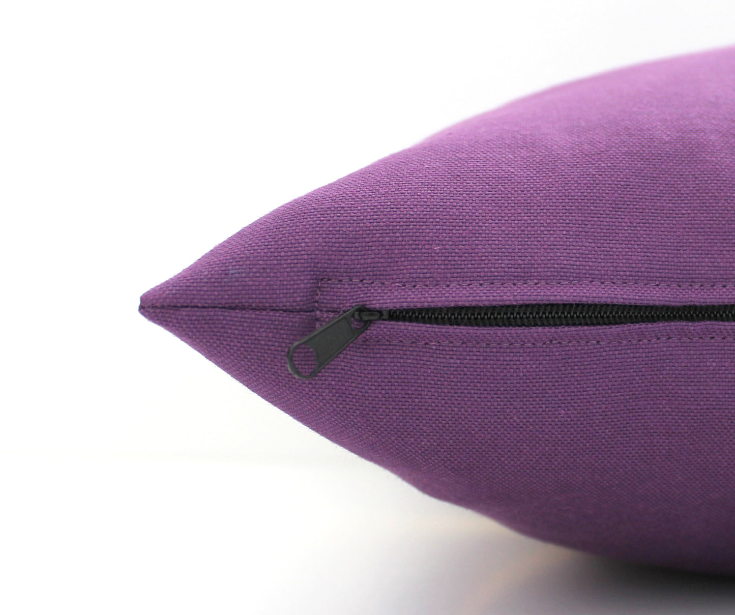 Dark Purple and Gold Colorblock Pillow Cover, Custom Metallic Stripe