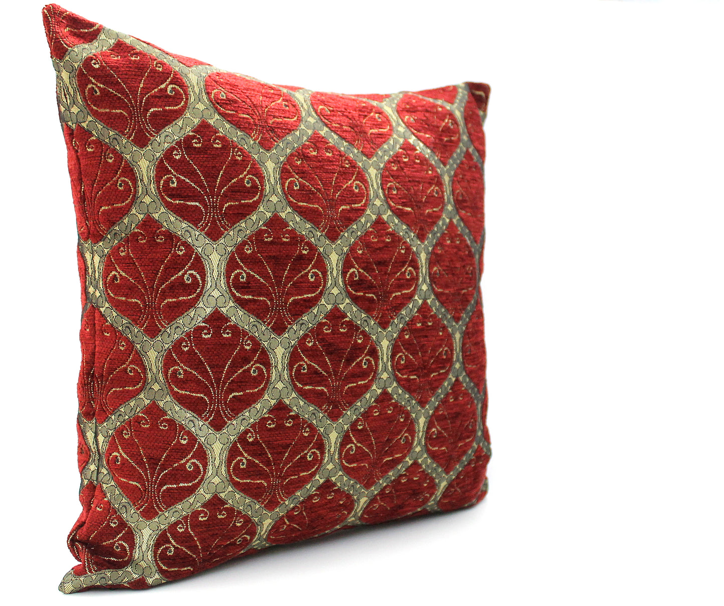 Burgundy Red Turkish Ottoman Lumbar Pillow Cover