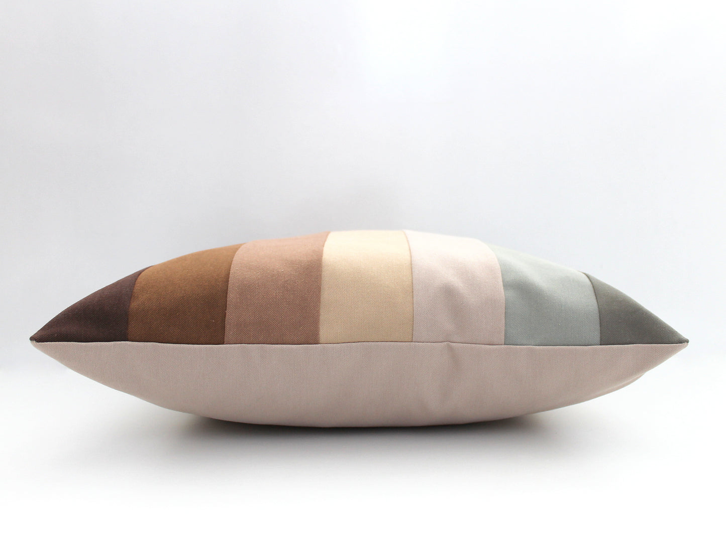 Earth Tones, Textured Colorblock Throw Pillow Cover