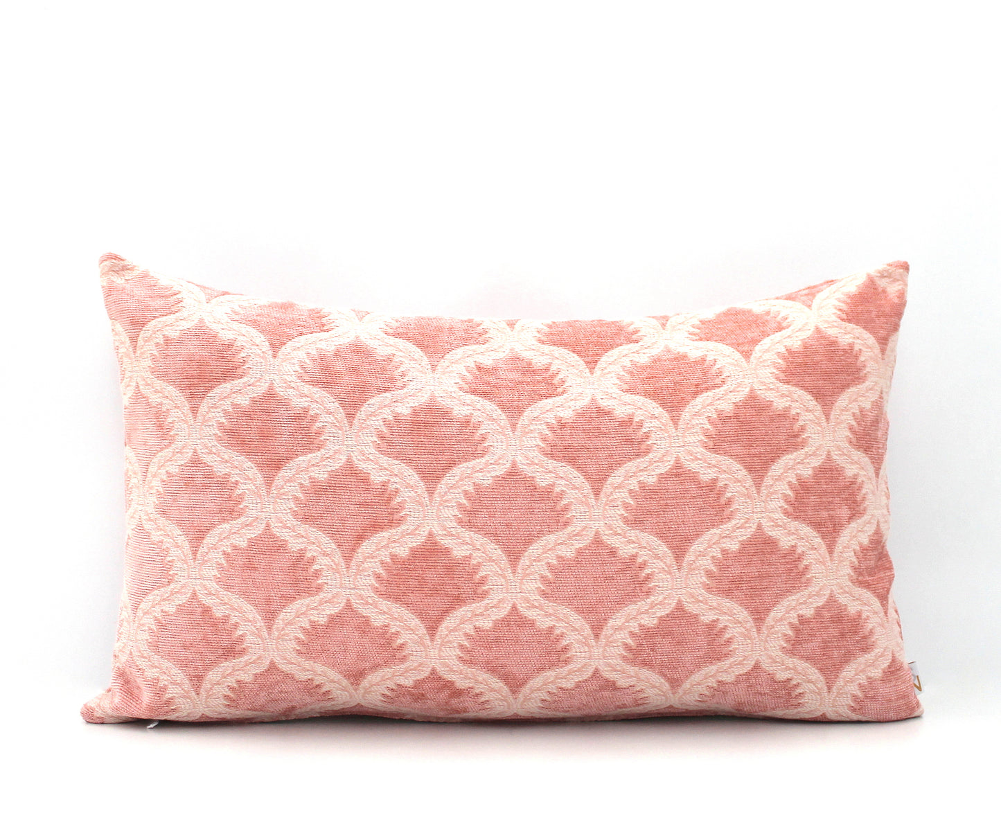 Blush Pink Lumbar Throw Pillow Cover