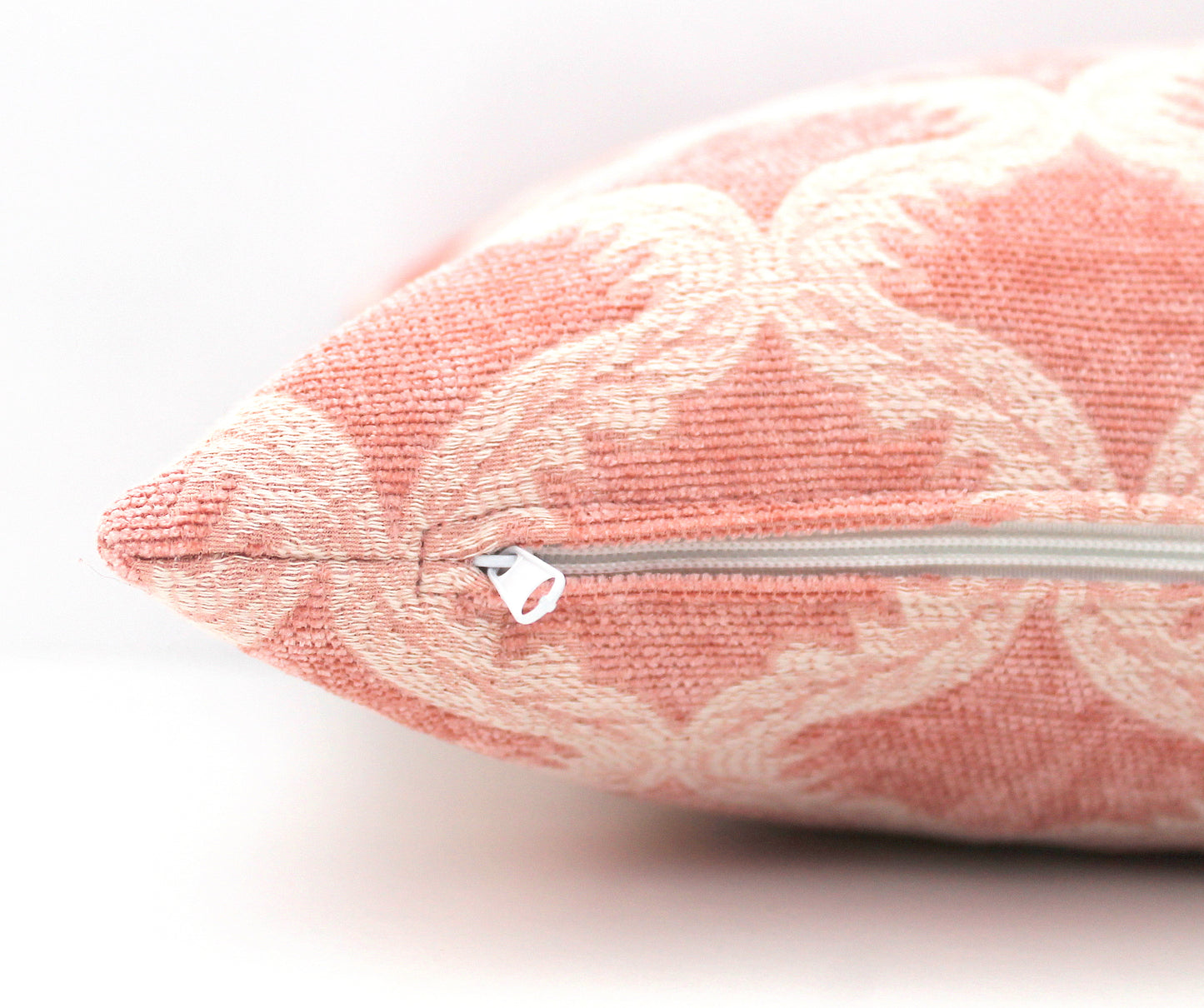 Blush Pink Lumbar Throw Pillow Cover