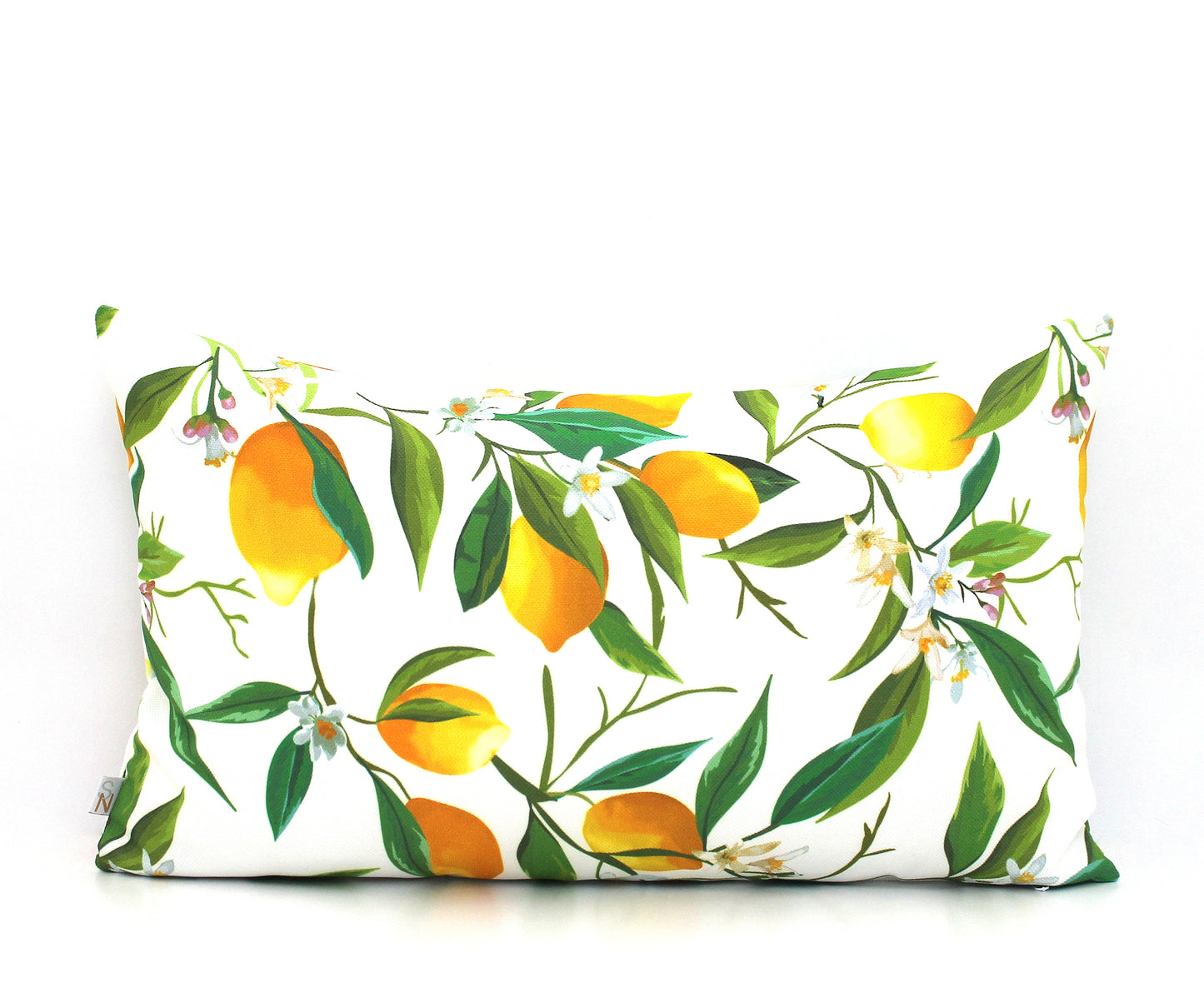 Lemon Blossom Garden Decorative Pillow Cover