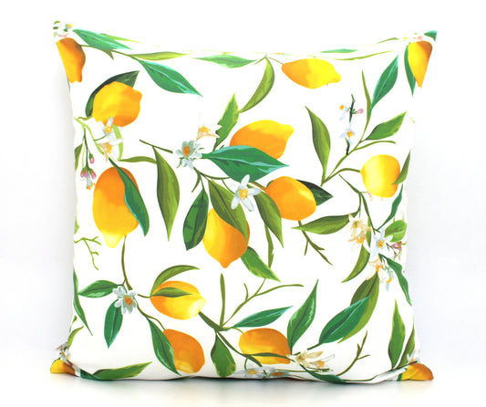 Lemon Blossom Garden Decorative Pillow Cover