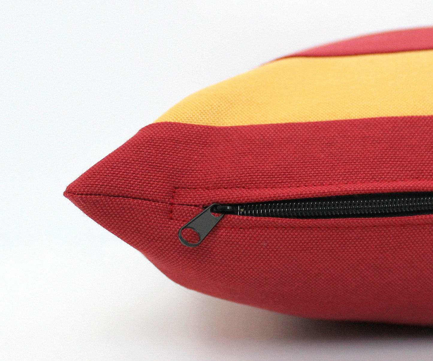 Harry Potter Gryffindor House Inspired Maroon and Mustard Colorblock Pillow Cover