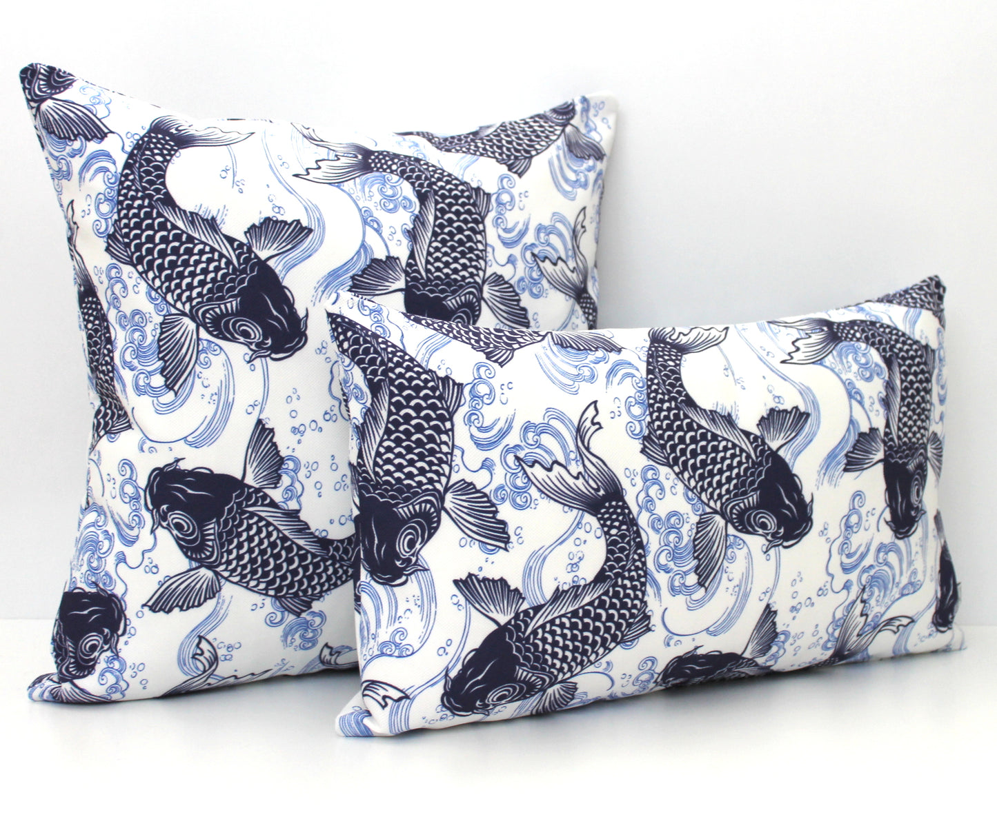 Japanese Koi Fish Pillow Cover