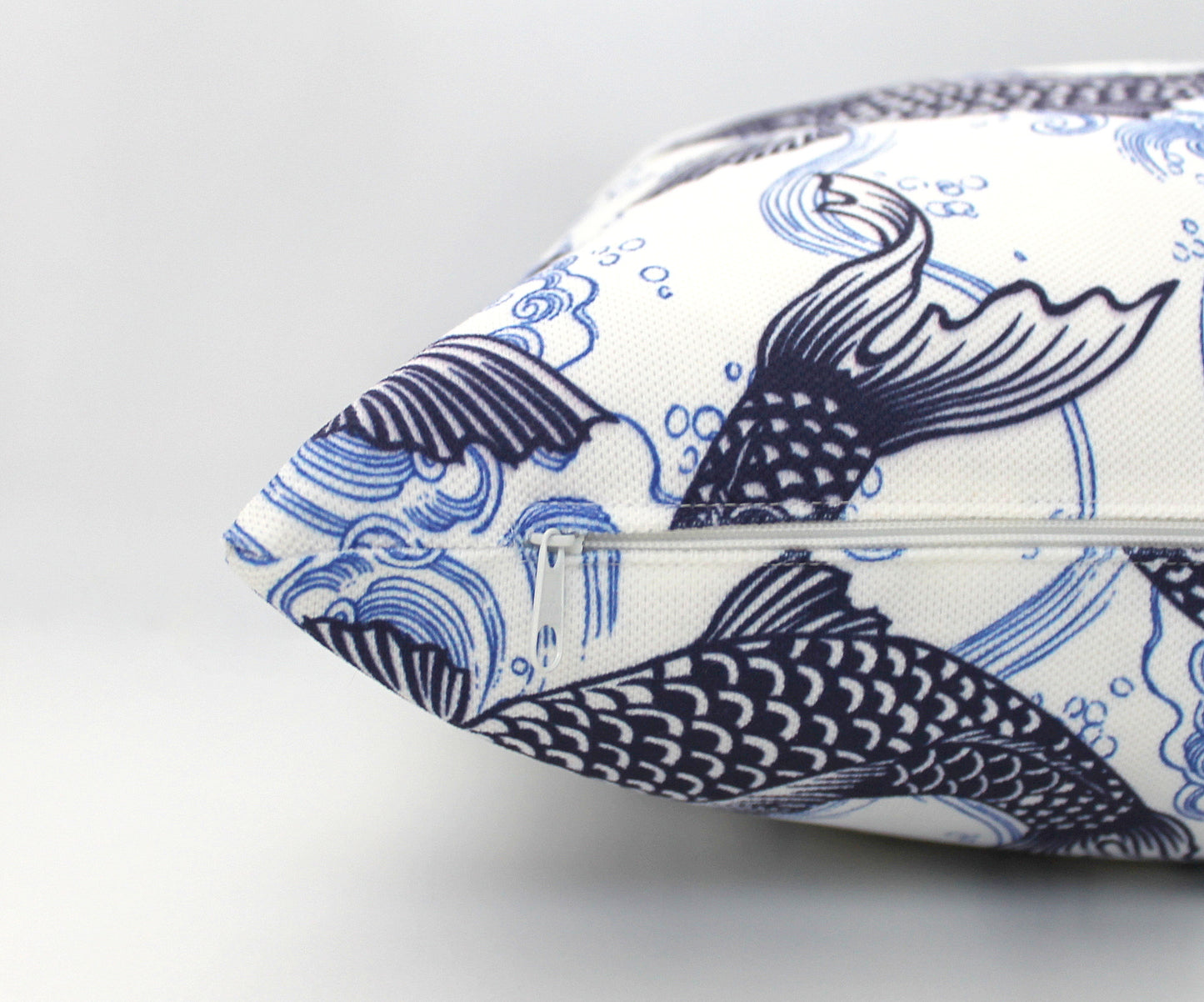 Japanese Koi Fish Pillow Cover