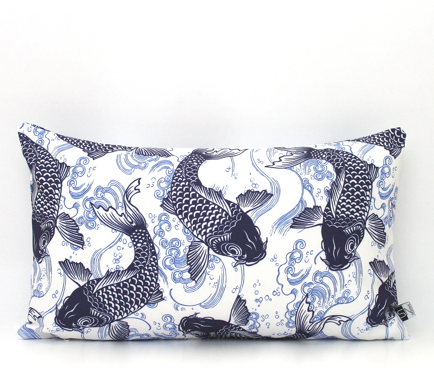 Japanese Koi Fish Pillow Cover