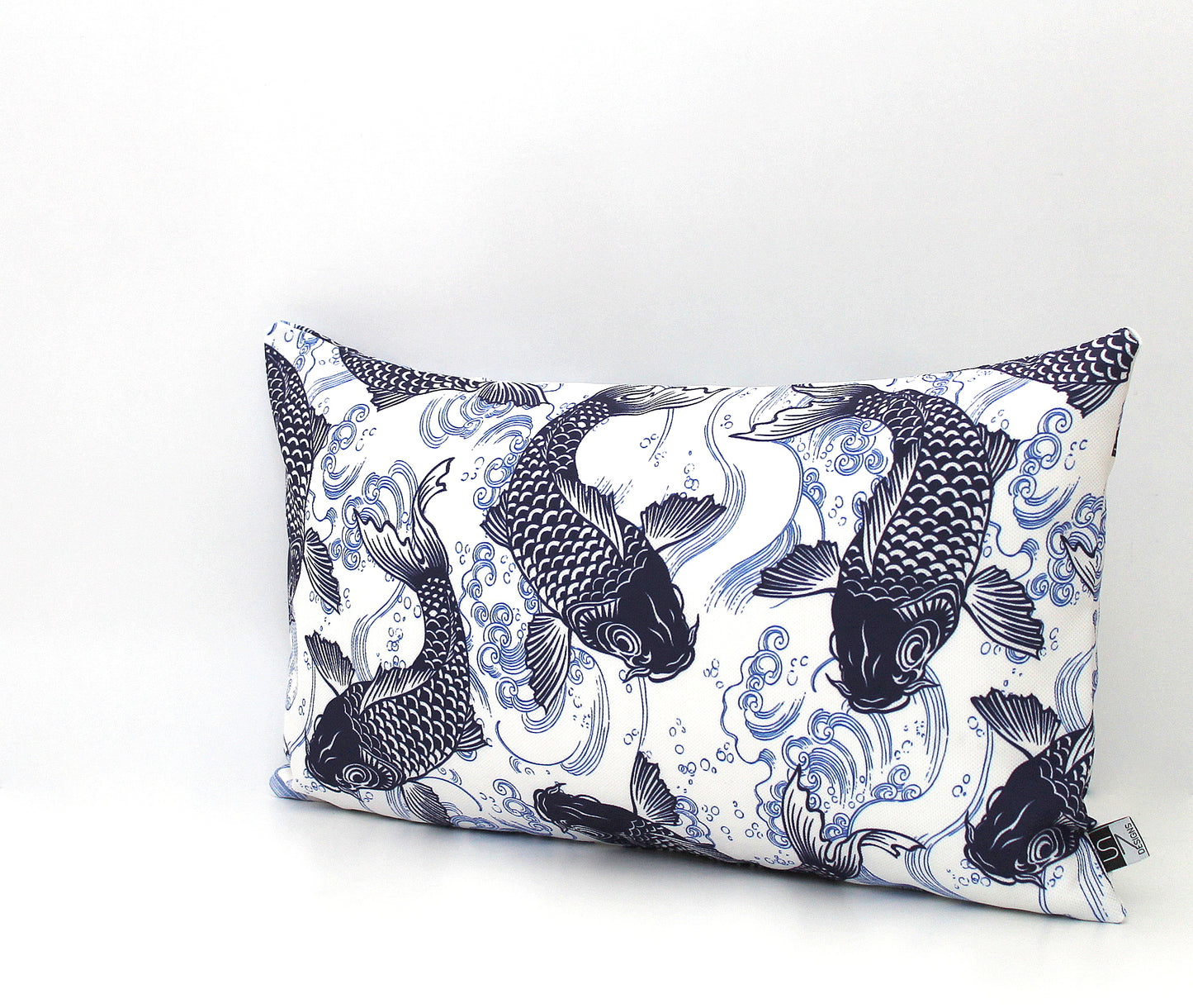 Japanese Koi Fish Pillow Cover