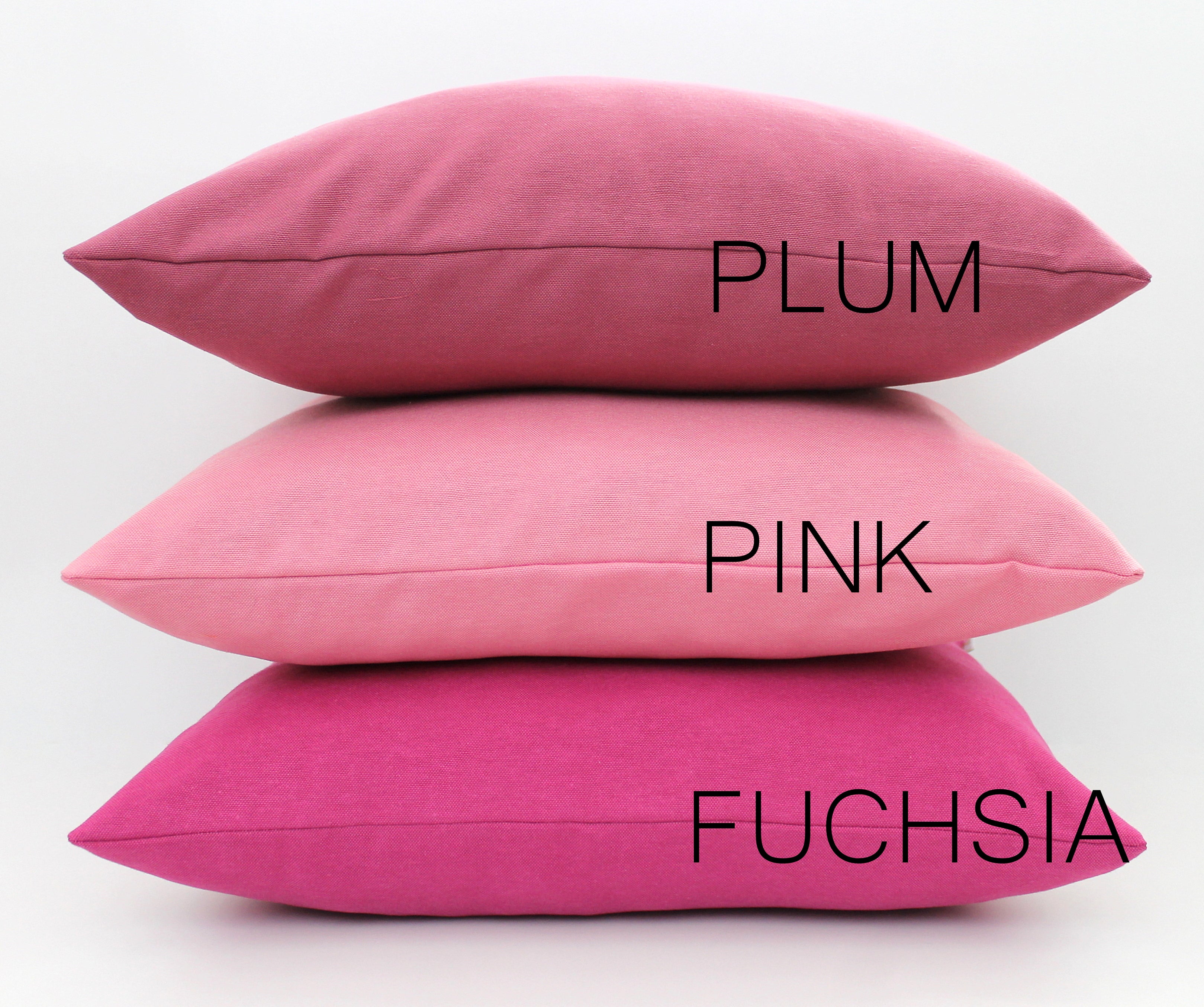 Pink Cotton Pillow Cover SNdsigns