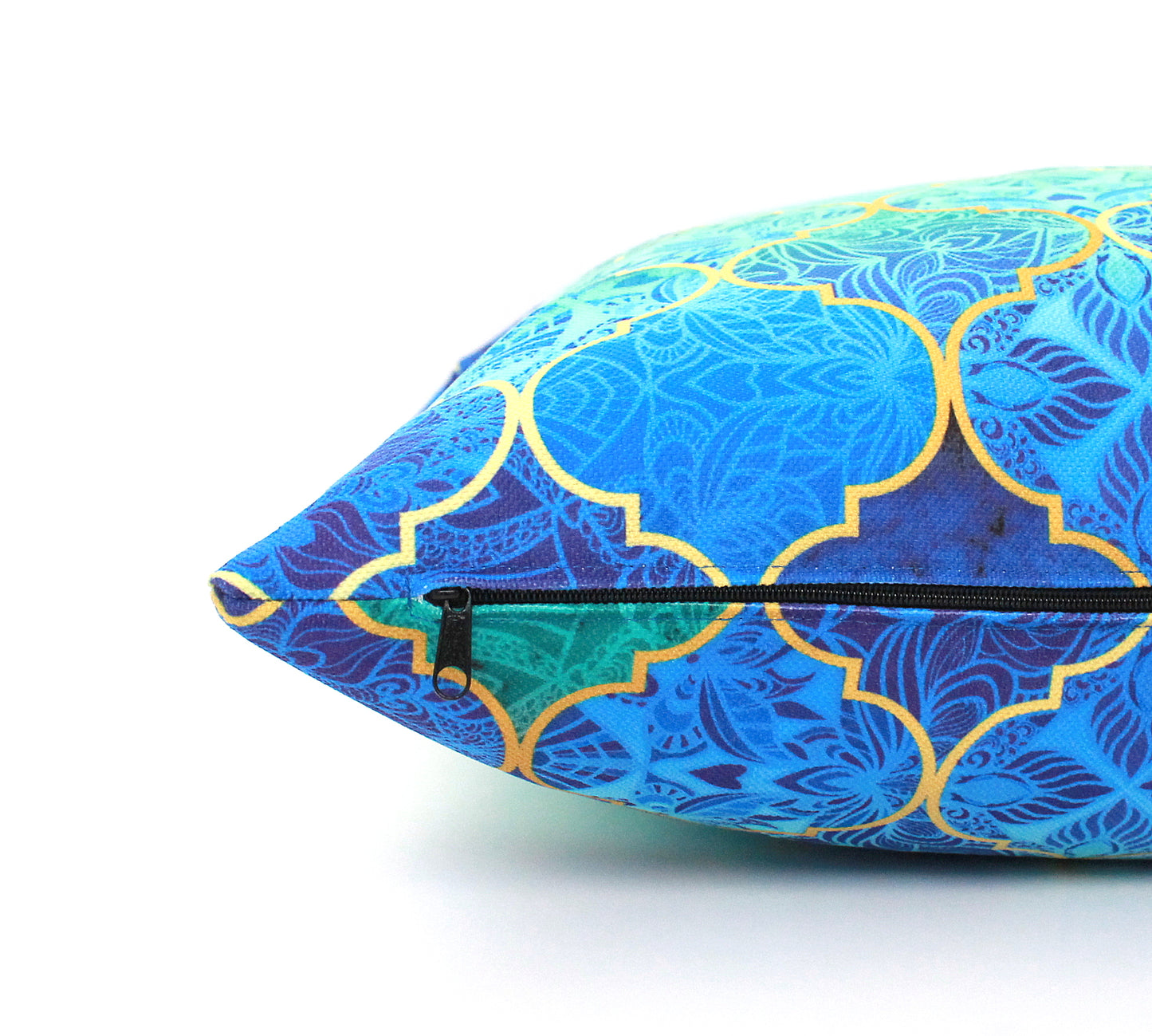 Turquoise Mermaid Moroccan Pillow Cover