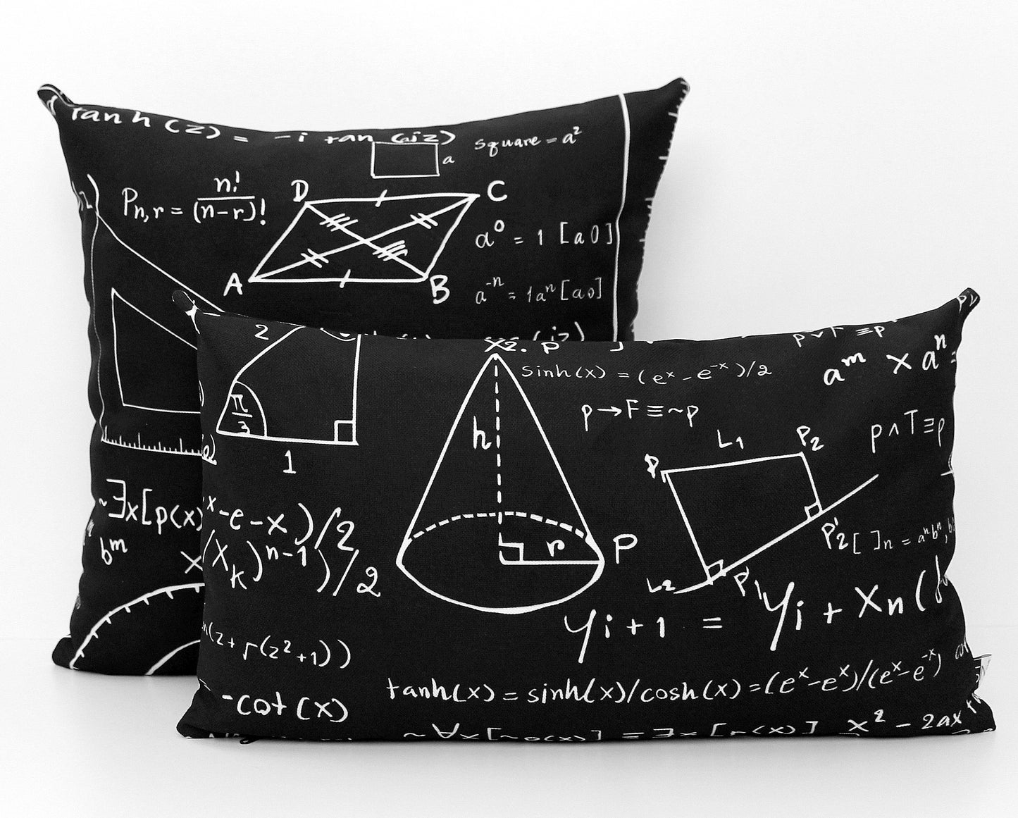 Mathematics Chalkboard Pillow Cover