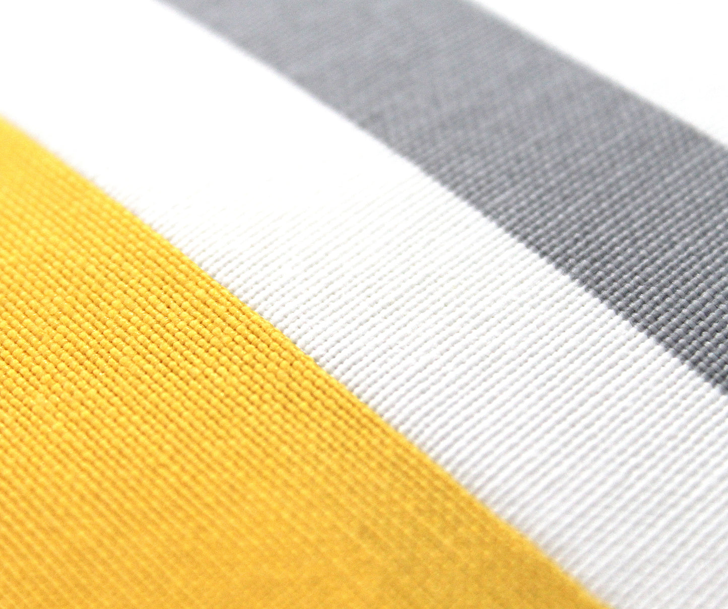 Yellow with Grey and White Stripes Colorblock Pillow Cover